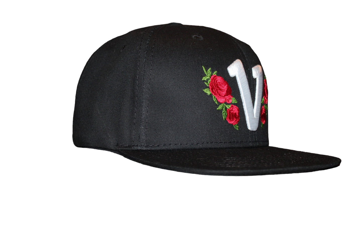 Vadaline Floral Black Snapback Hat