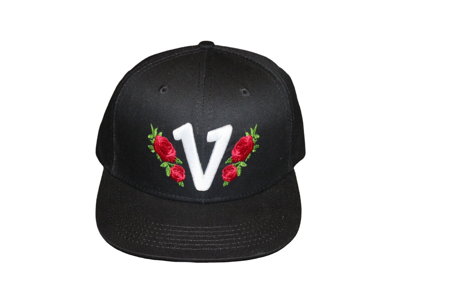 Vadaline Floral Black Snapback Hat