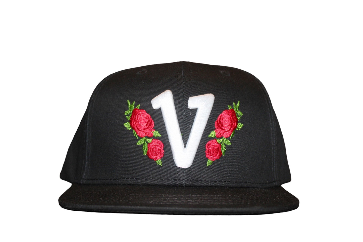 Vadaline Floral Black Snapback Hat