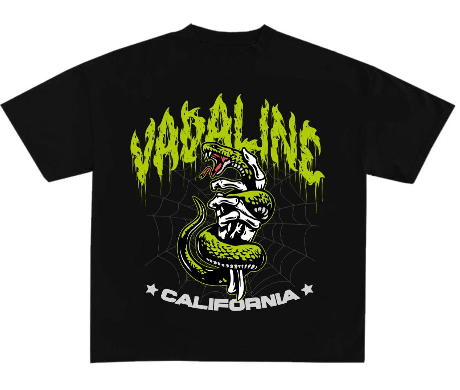 VADALINE SLIME SNAKE BLACK TSHIRT (PREORDER)