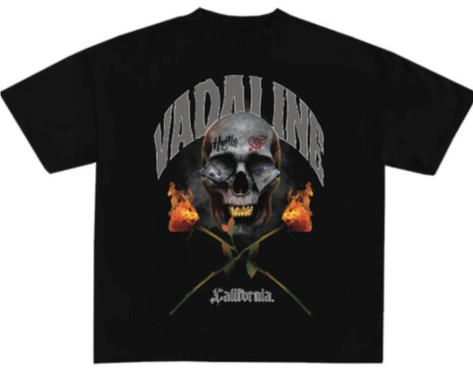 VADALINE SKULL BLACK T-SHIRT