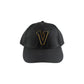 V Logo Black/Gold Dad Hat