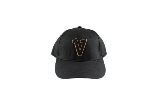 V Logo Black/Gold Dad Hat