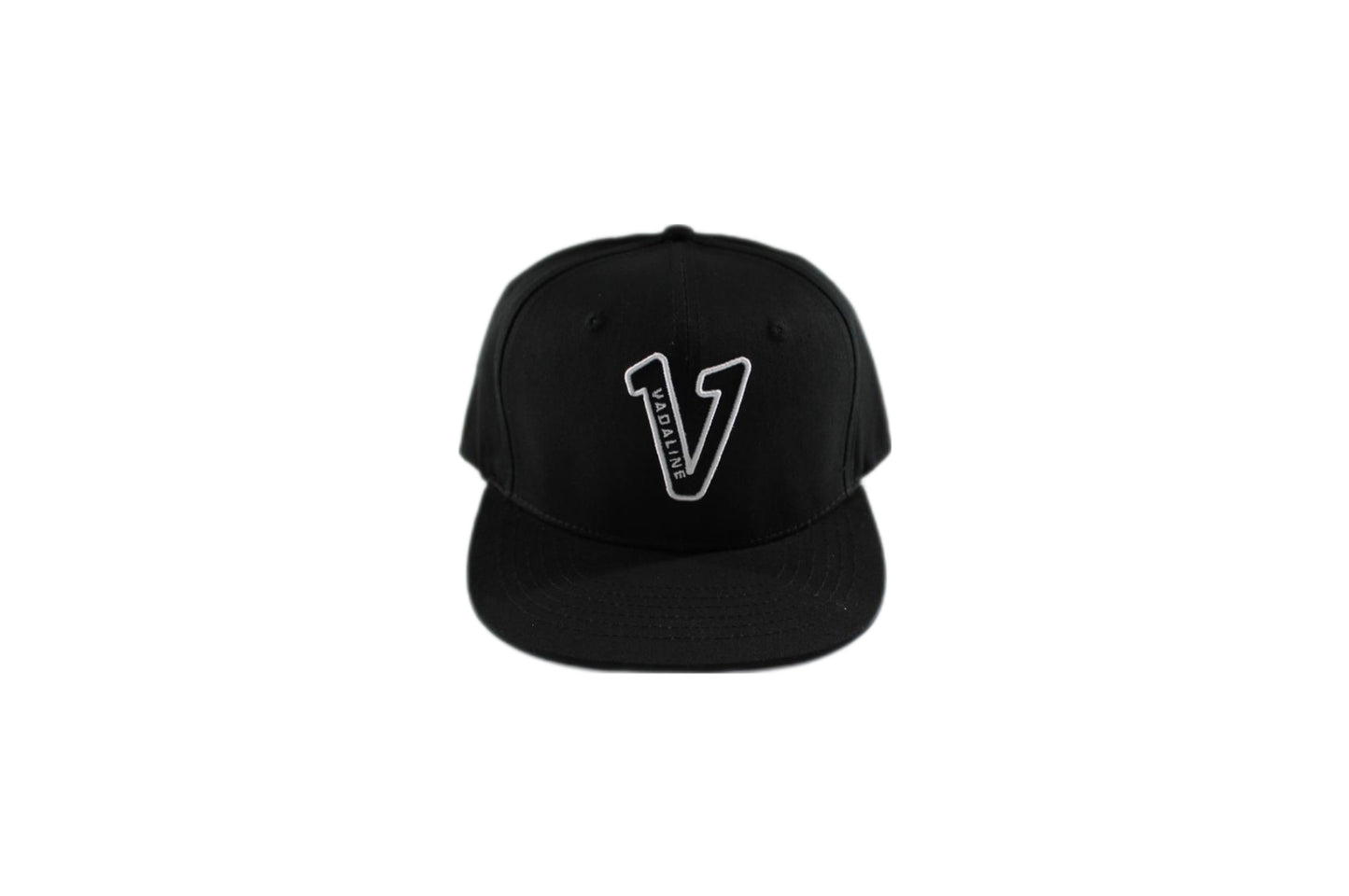 V Logo Black Snapback Hat