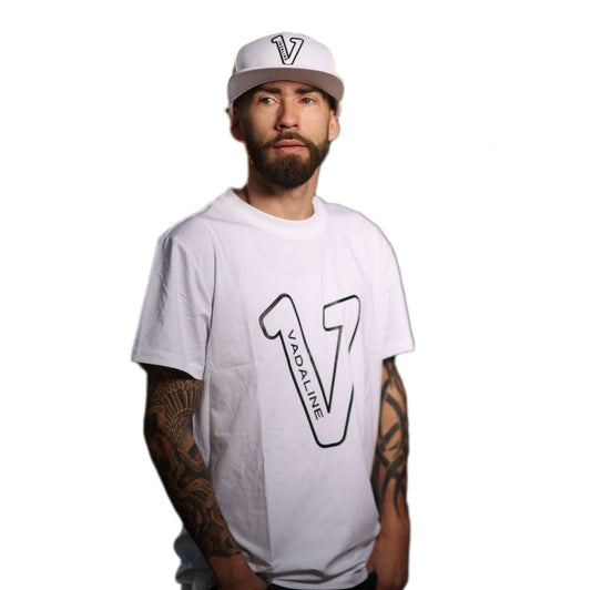 V Logo White T-shirt