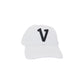 V Logo White Dad Hat