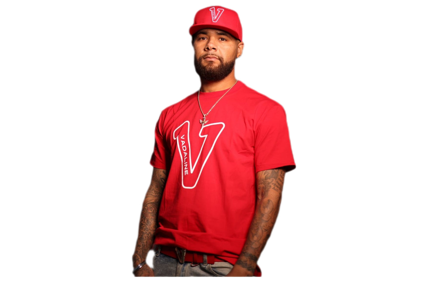 V Logo Red/White T-shirt