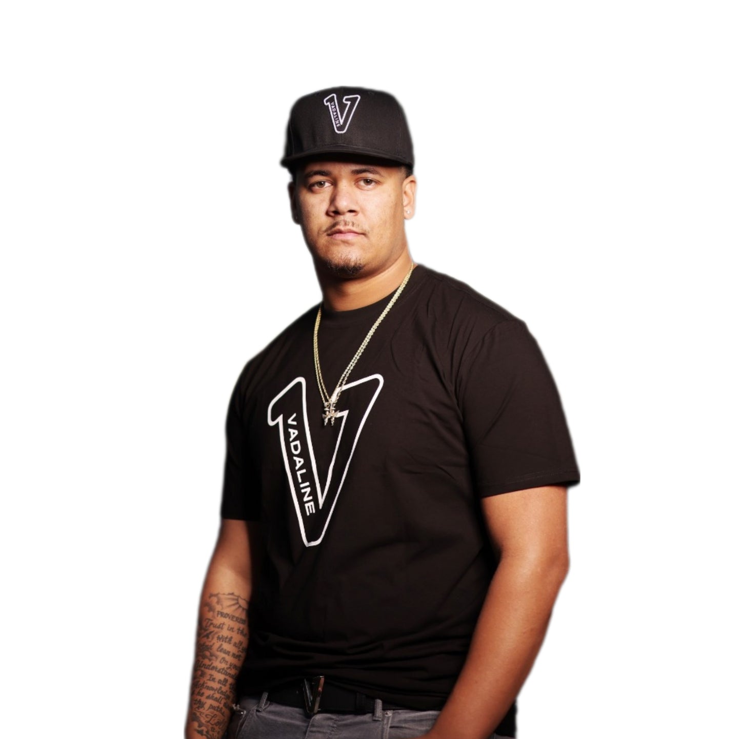 V Logo Black T-shirt