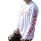 Old English white/red vadaline long sleeve T-shirt