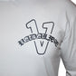 Old English white/midnight navy blue vadaline long sleeve T-shirt