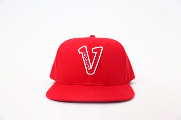 V Logo Red/Black Snapback hat