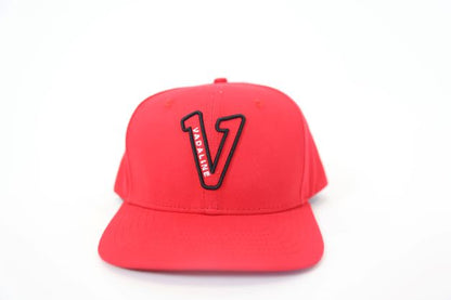 V Logo Black/Black Snapback Hat
